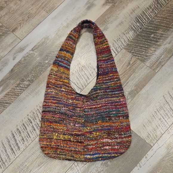 Multicolor Woven Hobo Bag - Picture 2 of 6